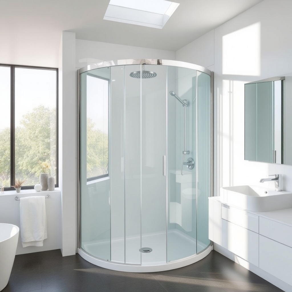 Küçük Banyoları Dev Bir Alana Dönüştüren Cam Hileleri